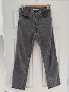 Levi’s Wedgie Straight Jeans - Grey - Size 27